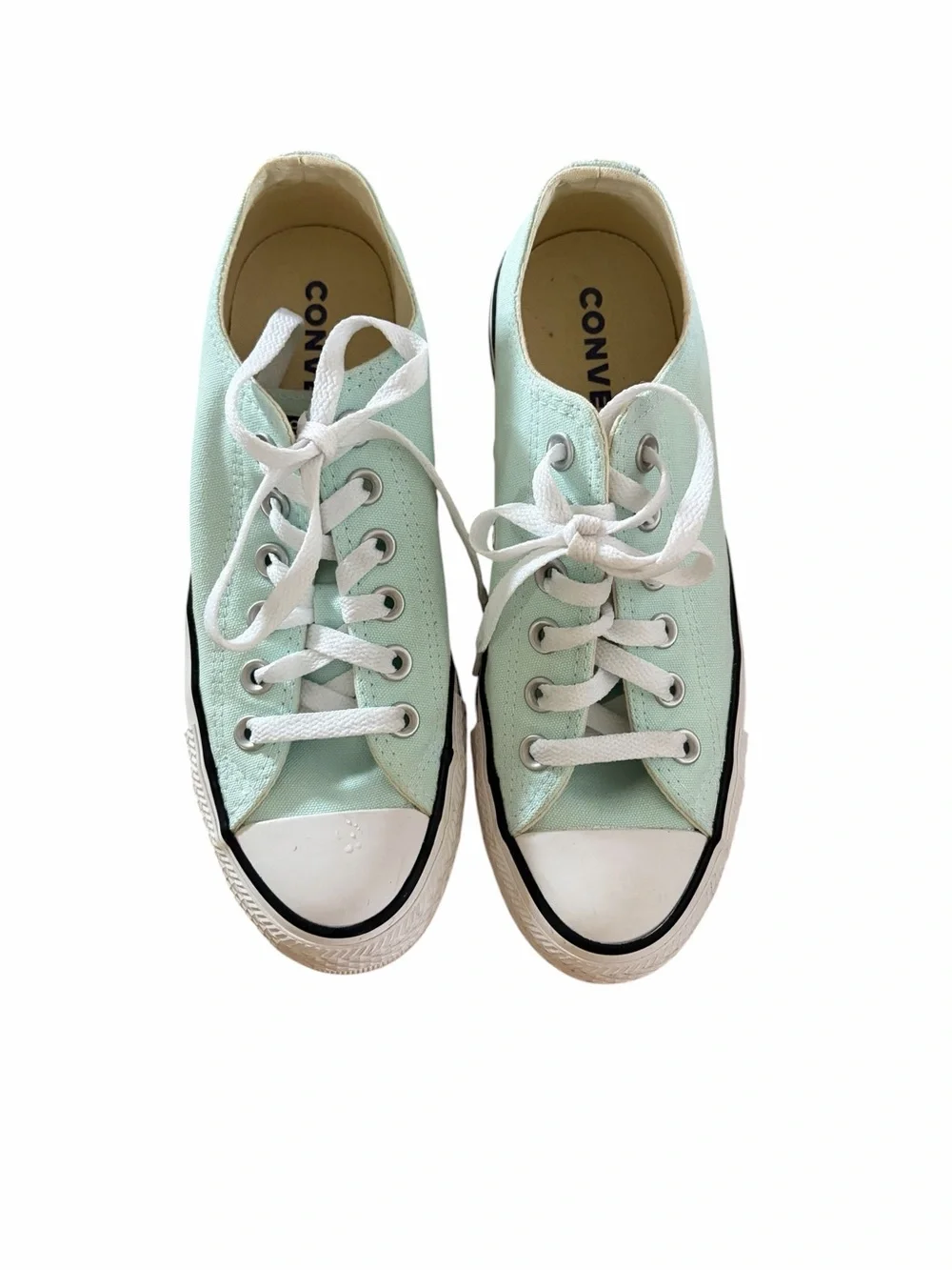 CONVERSE Chuck Taylor All Star Lift Low Sneakers Teal White Sz 7 women’s